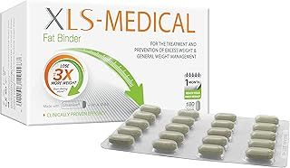 XLS Medical-Medical Fat Binder 180 Tablets - Reduce Calorie Intake from Dietary Fats - Up to 3x more Weight Loss - With Litramine as Active Ingredient - 30-Day Treatment