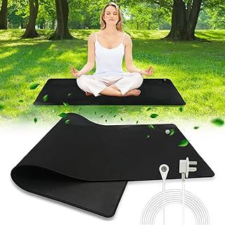 Earthing Mat, 30x100cm Grounding Sheet,Earthing Sheets For Improving Sleep, Grounding Pad For Bed, Ground Universal Pad For Feet, Yoga, Reduced Anxiety, Pain