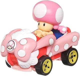 Hot Wheels Mario Kart Toadette with Birthday Girl Kart