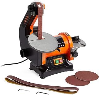 VonHaus Belt and Disc Sander - 25 x 760mm Belt / 125mm Disc Sander – Adjustable Sanding Table Changeable Sanding Discs Belts