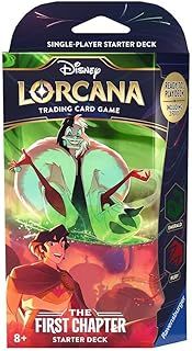 Ravensburger Disney Lorcana TCG Trading Cards Game for Adults and Kids Age 8 Years Up - Starter Set Emerald & Ruby - Deck Building