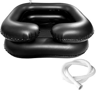 Inflatable Shampoo Basin, Portable Inflatable Hair Washing Basin, Wash Hair in Bed Inflatable Hair Wash Basin for Bedridden, Elderly, Disabled and Handicapped