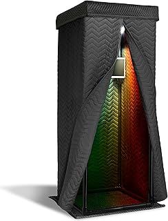 Ultimate Vocal Booth | Portable Sound Booth for Recording Echo-Free Vocals | 360 Reverb Stand-In Isolation Shield | Pro-Sound Blankets | Recommended by Rolling Stone