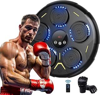 VOLLO Music Boxing Machine, Bluetooth Boxing Machine Wall Mounted with Boxing Gloves, Boxing Machine Equipment Punching Pads for Adults