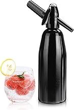 Soda Siphon, Portable Sparkling Water Machine 1L, Home Made Soda Makers, Aluminum Soda Machine For Making Fresh Soda Water, DIY Sparkling Water Maker for Carbonated Beverage, Siphon Soda Maker Bottle