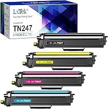 LxTek TN-247 TN-243 Compatible Toner for Brother TN247 TN243 for Brother HL-L3230CDW L3210CW DCP-L3550CDW DCP-L3510CDW HL-L3270CDW MFC-L3750CDW MFC-L3770CDW(With Chip) Black Cyan Yellow Magenta-4 pack
