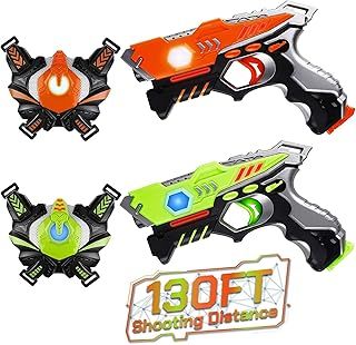 JOYENDER Laser Tag Games for Kids Boys Lazer Tag Guns with Vests Set of 2
