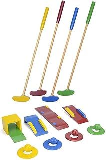 Garden Games | Wooden Crazy Golf Set for Kids, Children's Garden Mini Golf Course