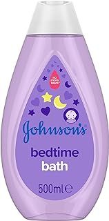 Johnson's Baby Bedtime Bath (1 x 500 ml), Gentle & Soothing Baby Bath to Help Sleep Better, Hypoallergenic Newborn Care, with Natural Calm Aromas and No More Tears Formula