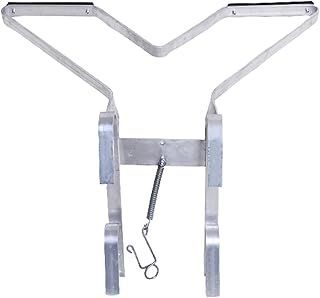 Ladder Standoff V-Shaped Ladder Bracket Accessory Aluminum Stainless Steel Multipurpose Ladder Stabilizer Increase Workspace Stability & Security Easily Assembled and Dismantled No Tools Needed