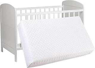 Premium Travel Cot Mattress 120 x 60 x 7.5 cm Extra Thick – Fits Most Graco/M&P Cots – Ultra-Comfort Quilted, Breathable & Hypoallergenic, Firm Support Foam, Easy-Clean Removable Cover - UK Made