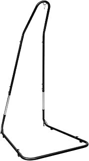 CASART Hammock Stand, Black, Adjustable Height 195cm-235cm, Supports Up to 150kg, Solid Steel Construction