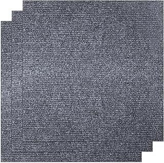 ZOFUN 30 Pcs Self Adhesive Carpet Tiles, 30 x 30 Carpets Floor Tile Easy to Peel and Stick, Anti-Slip Floors Carpet Tiles, Grey Carpets Tile for Floor in Office Living Room Bedroom
