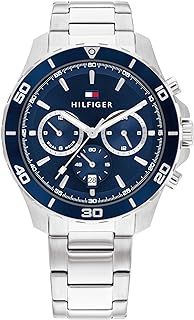 Tommy Hilfiger Analogue Multifunction Quartz Watch for Men with Stainless Steel Bracelet