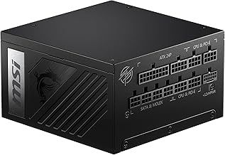MSI 1000W ATX 3.0 Fully Modular Power Supply - MPG A1000G PCIE5 - (Active PFC/80 PLUS Gold)