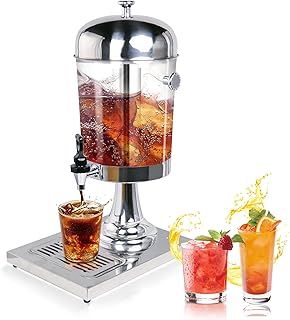 Hakka 8L Stainless Steel Beverage Dispenser with Tap, Leakproof, for Cold & Warm Drinks