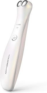 TOUCHBeauty EMS Eye Massager,Anti-Aging Eye Massager with with Microcurrent and Heating, Smooth Fine Lines,Reduce Puffiness and Dark Circles, Double Contact Anti-Fatigue Eye Massager 1883