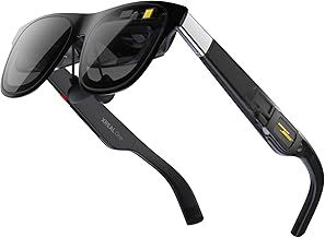 XREAL One AR Glasses with X1 Chip, Native 3 DoF 147" 50°FOV 120Hz HD, Renowned Audio, 3 Adjustable Lens Transparency, Compatible with iPhone 16/15 (excl. e-series), Steam Deck/ROG/Mac/PC/Android&IOS