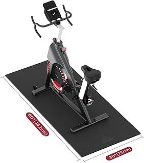HAPBEAR Treadmill Mat, 152×76cm×6mm/ 173×61cm×5mm, Exercise Bike Mat, Walking Pad Mat, Equipment Mat, Heavy-Duty Floor Protector, Non-slip, Noise Reduction, Waterproof