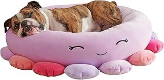Squishmallows Original 20-Inch Beula Octopus Pet Bed - Small Ultrasoft Original Squishmallows Plush Pet Bed