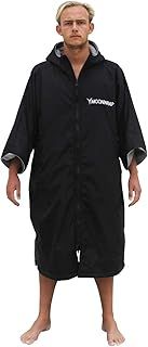 Frostfire Moonwrap Adult Waterproof Changing Robe with Fleece Lining - Black - Waterproof Windproof Oversized Poncho Coat - Surfing, Swimming, Fishing, Festivals, Walking, Outdoors