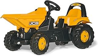 Rolly Toys JCB Dumper, licensed ride on toy tipping dumper with steering wheel, tough grip peddles and hard wearing wheels with rubber grip, for children age 2 ½ - 5 years, yellow