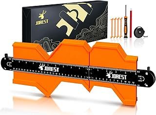 JOREST Connectable Contour Gauge 10+5 Inch, Profile Duplicator with Lock, Template Tool for Woodworking, Flooring, Tile Laying, Scribing, Measuring Angle Shape Outline, Gifts Ideas for Men Dad Husband