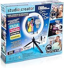 Canal Toys - Studio Creator - Professional Video Creation Starter Kit - 3 Modes LED Ring Light with Tripod-Channel, INF 019, White
