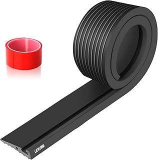 LIEKUMM 1.5cm Rise Threshold Ramp, 800kg Capacity PVC Threshold Ramps for Doorways, Ramps for Wheelchairs, Mobility Scooters, Stairs, Steps, Cuttable, Black