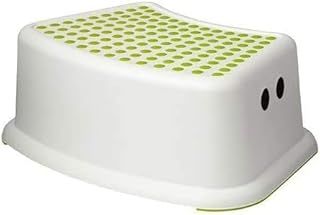 Sturdy Kids Bathroom Step Stool, Practical, Anti-Slip Toilet Stool for Potty Training Toddlers, Multiuse Booster Step, Easy to Clean and Store (1, Green)