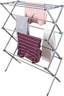 Honey Can Do Oversize Collapsible Clothes Drying Rack, Alloy Steel, Silver, 50 Lbs