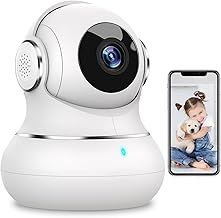 litokam Little elf Indoor Camera - 2K Pet Camera with APP Controlled, Smart Motion, Two-Way Audio, 360° Security Camera Indoor with IR Night Vision, Work with Alexa