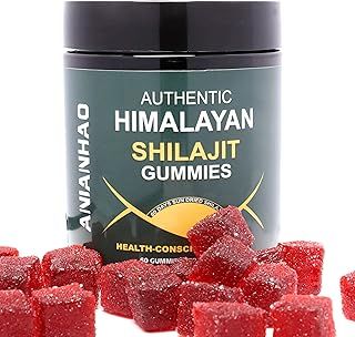 Shilajit Gummies, Manuka Honey Infused Authentic Himalayan Gummies, Original from Himalayan, for Energy, Immunity & Focus, Sugar-Free, 60 Gummies