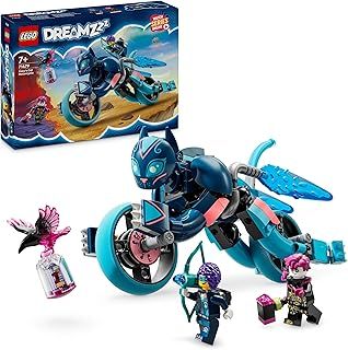 LEGO DREAMZzz 2-in-1 Zoey’s Cat Motorcycle Set, Rebuild an Animal Figure into a Bike Toy for 7 Plus Year Old Boys & Girls, Vehicle Playset, Fun, Creative Birthday Gift Idea For Kids 71479