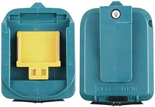 Replacement Dual USB Charger Adapter compatible with MAKITA ADP05 DEBADPP05 14.4V 18V BL1815 BL1820 BL1830 BL1840 BL1850 BL1415 BL1860 LXT Li-ion Battery Portable Power Source Akku Converter