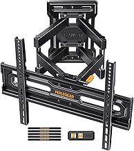 TV Wall Bracket for 23-70 inch TVs up to 50kg, Adjustable TV Bracket with Tool-Free Tilt, Swivel, Preassembled Wall Mount Arms, 3 level Height Settings, Max VESA 400x400mm, PGMF18