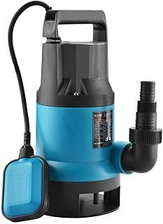 KATSU 400W Portable Submersible Pump for Clean and Dirty Water for Garden Pond, Pools, and Ditches + Float Switch