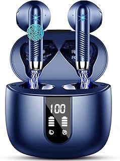 Wireless Earbuds Bluetooth 5.4 Headphones NEW Wireless Headphones with 4 ENC Mic, 56H Bluetooth Earphones in Ear Noise Cancelling Deep Bass, Mini Ear Buds Bluetooth Earbuds IP7 Waterproof LED Display