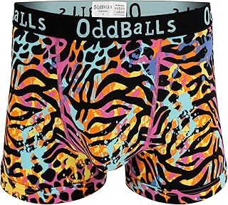 OddBalls | Mens Boxers | 1 Pack | Classic Fit | Mens Underwear | Hipster Boxer Shorts | Cotton Boxers | Elastic Waistband