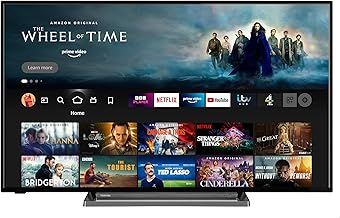 Toshiba UF3D 50 Inch Smart Fire TV 126 cm (4K Ultra HD, HDR10, Freeview Play, Prime Video, Netflix, Alexa voice control, HDMI 2.1, Bluetooth, Airplay)