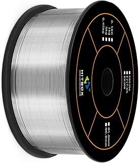 HITBOX 1KG 0.8MM Flux-Cored E71T-GS Welding Wire for MIG Welders, Gasless Self-Shielded Welding Wire for Carbon Steel and Mild Steel