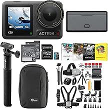 DJI Osmo Action 4 Camera Adventure Combo Bundle with 50 Piece Accessory Kit, Memory Card and Software - 1/1.3 Sensor, Low-Light Imaging, Deep-Freeze Resistant & Long-Lasting Battery Life