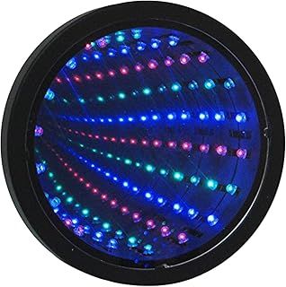 Premium Infinity Mirror Tunnel Lamp LED Lighting Sensory Mirror Battery or USB Powered | Protective Film Must Be Peeled Off