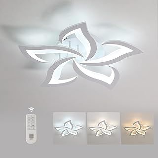 Comely LED Ceiling Light Dimmable, Ceiling Lamp with Remote Control, 40W 4700LM 3000K~6500K Φ60cm, Acrylic Modern Ceiling Light for Bedroom Living Room, Dia60cm