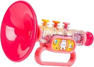 Fityle Trumpet Toys Kids Trumpet Educational for Boys Girls Party Favors Musical Travel Classic Toy Game, Pink