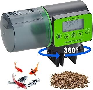 Podazz Automatic Aquarium Feeder, Moisture-Proof Electric Auto Fish Food Dispenser - Green