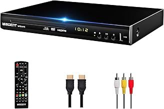 Blu Ray DVD Player, Full HD 1080P Blue Ray Player Play All DVDs & Region B/2 BluRay DVD Players UK, Support USB Flash Drive, Blu-ray Player with HDMI AV Coaxial Output