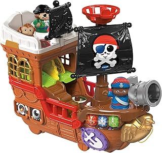 VTech Toot-Toot Friends Kingdom Pirate Ship Baby Interactive Toy for Imaginative Play, 1, 2, 3+ Year Old Boys and Girls, Multicolor