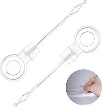 2pcs Universal Refrigerator Drain Hole Plastic Plunger,9.5cm Fridge Freezer Drain Hole Plunger Refrigeration Plunger,Mini Fridge Drain Hole Cleaning Tool Fridge Accessories Drain Unblocker(white)