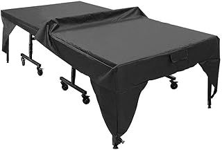 Table Tennis Table Cover Pong Table Covers Waterproof Pong Table Cover with Strong Locking Devices in Outdoor Courtyard Patio 110.2x60.2x28.7in 190t Silver-Coated Polyester Taffeta Material